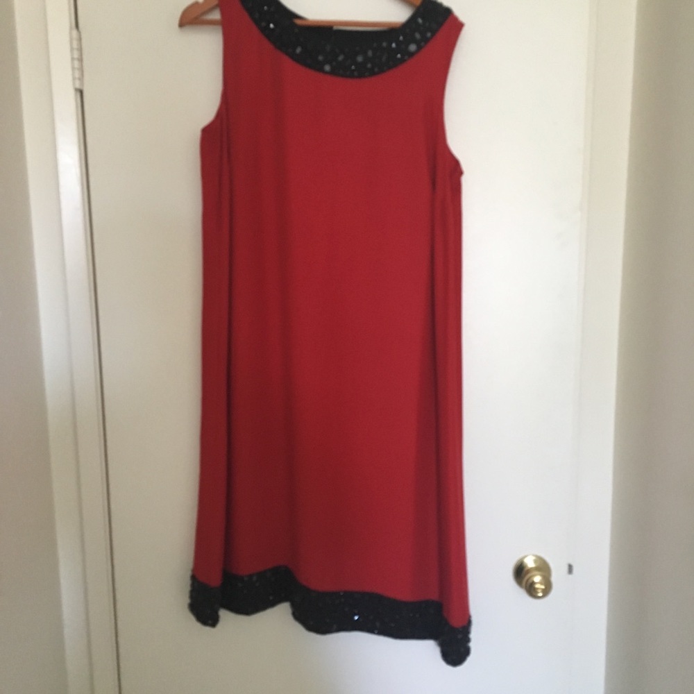 LIKE NEW! INC Cocktail Dress w/Jet Bead